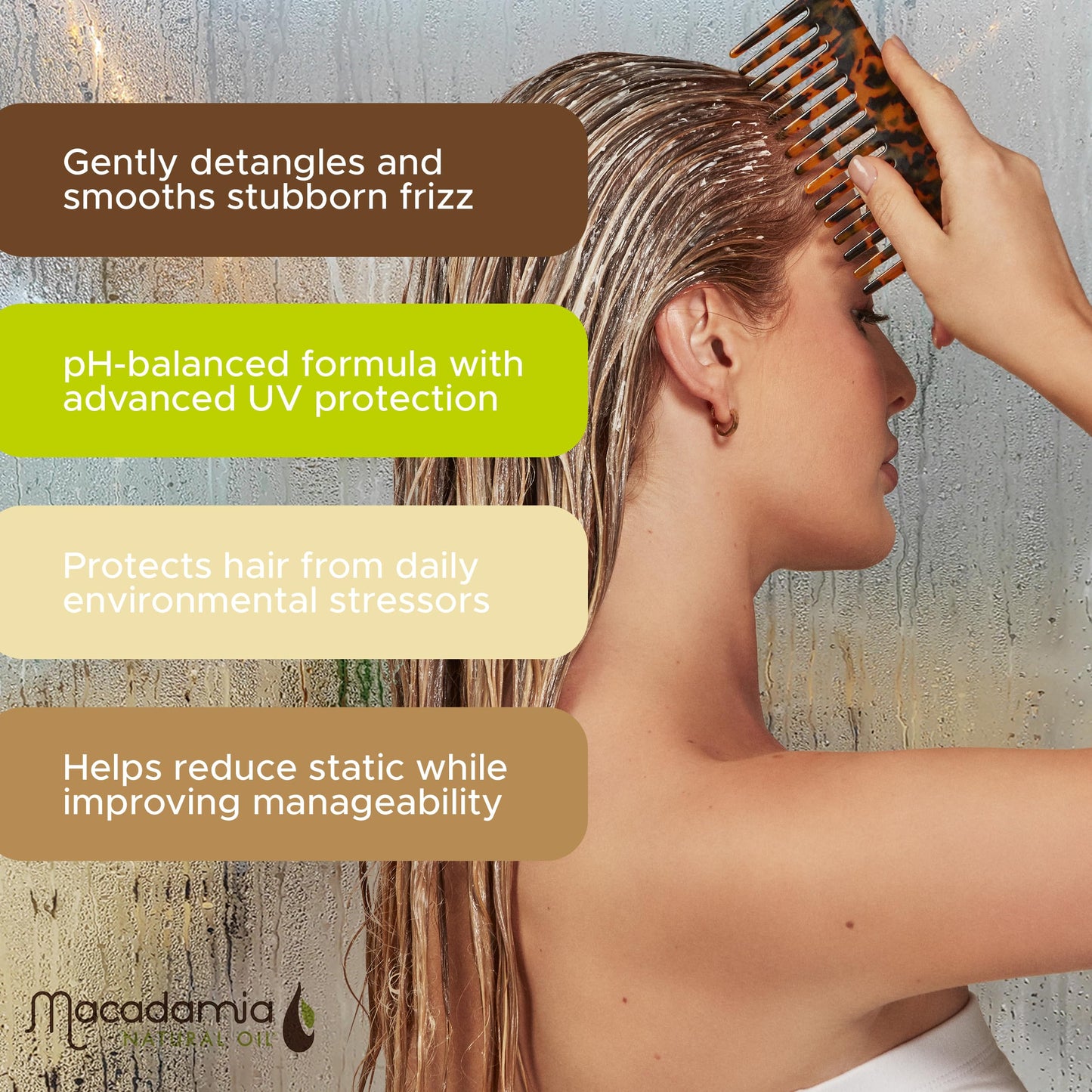 Macadamia Natural Oil Moisturizing Rinse – Hydrating Argan Conditioner for Damaged Hair Care, Sulfate-Free & Paraben-Free, 33.8 fl oz