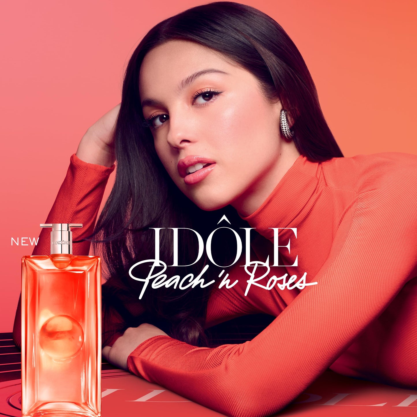 Lancôme Idôle Peach ‘N Roses Eau de Parfum – Juicy Peach, Sparkling Red Berries & Velvety Rose, Fruity Floral Perfume, Everyday Scent
