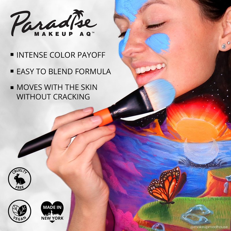 Mehron Makeup Paradise Makeup FX 8 Color Basic Palette | Magnetic Refillable Body Paint & Face Paint Palette | Professional & Water Activated | Costumes, SFX, Halloween, & Cosplay | Made in the USA