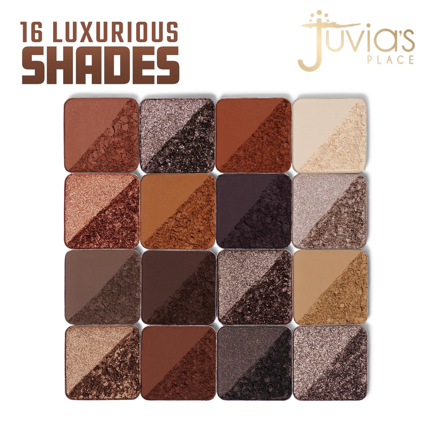 Juvia's Place Coffee Shop Eyeshadow Palette - 16 Pan Buttery Eye Makeup