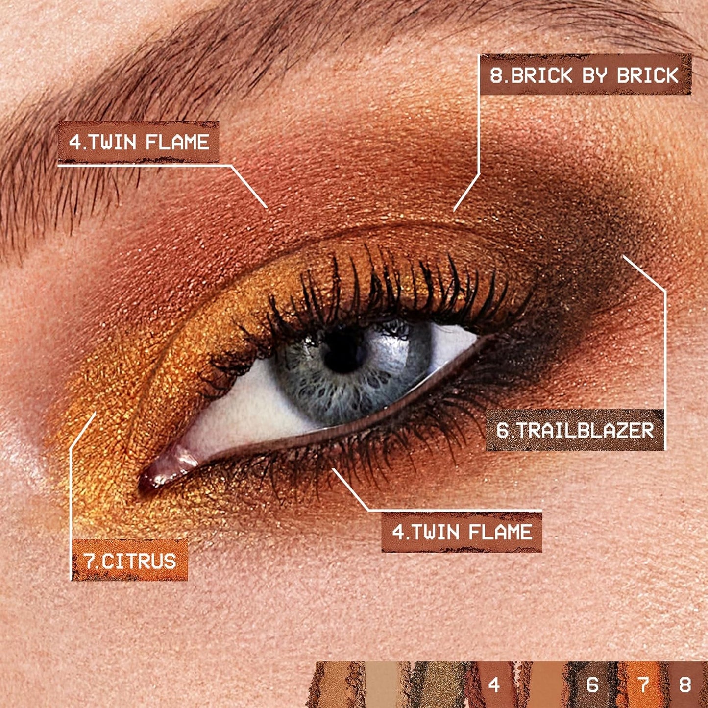 Smashbox Always On Mood Board Eye Shadow Palette - Long-Wearing High Pigment Shades | 0.24 Ounce