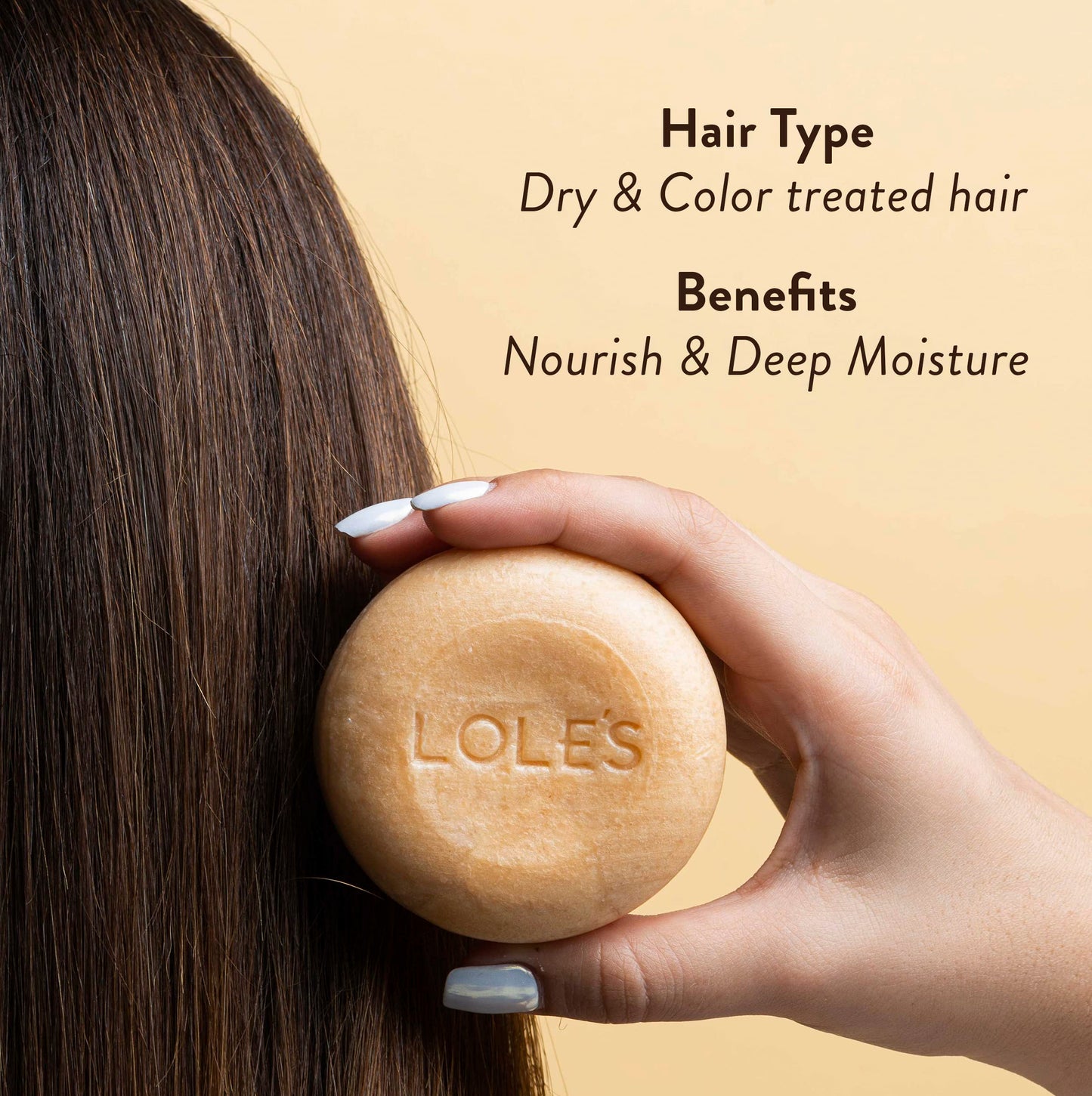 LOLE'S Shampoo Bar and Conditioner, 2 in 1 Cleaning Hair, 99% Natural Origin, Sustainably Sourced, 3.5Oz