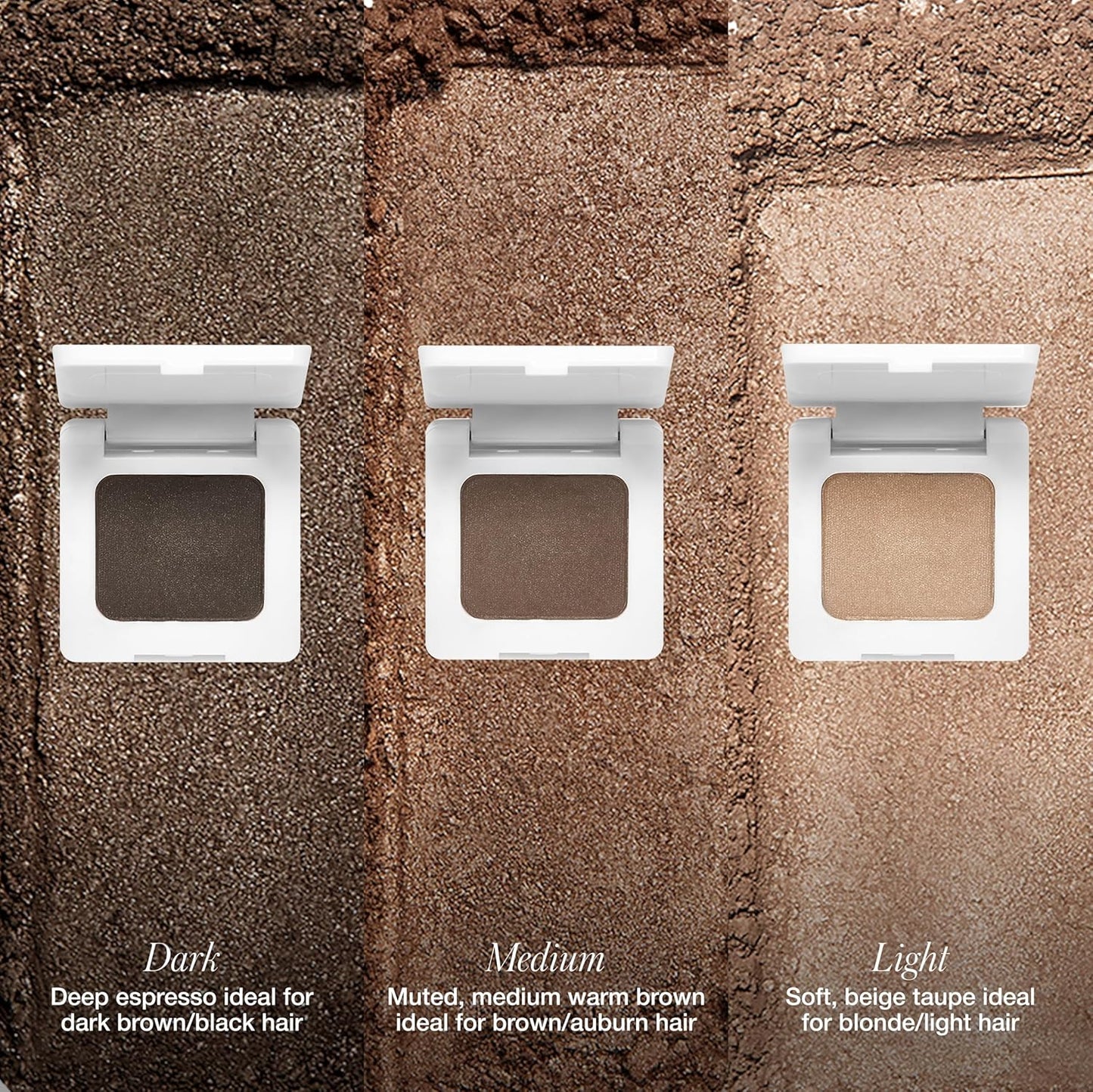 RMS Beauty Back2Brow Powder - Natural Eyebrow Enhancer for Fuller, Defined Brows | Water-Resistant, Smudge-Proof, 0.03 oz