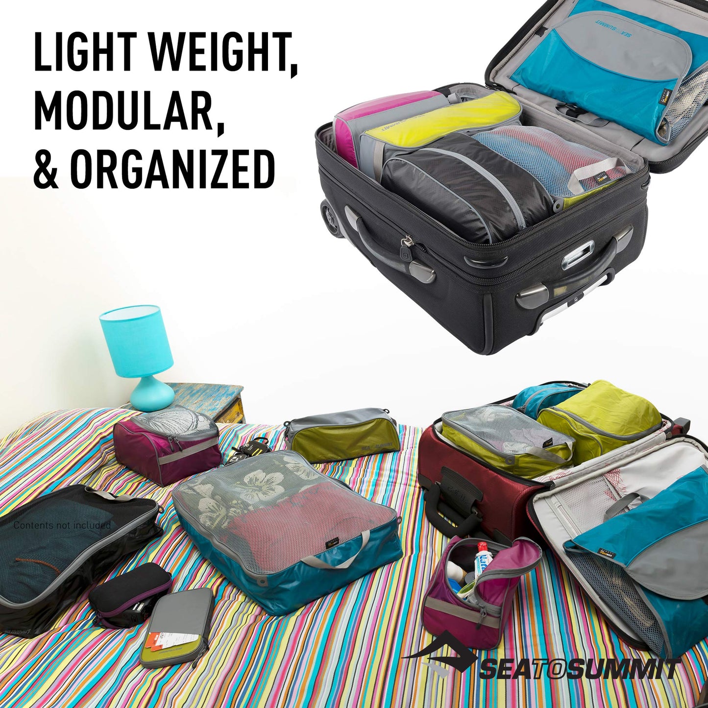 Sea to Summit Travel System: Clear Zip Pouch with TSA-Approved Travel Bottles and Airlite Towel