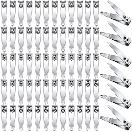 AVERZELLA 100-Pack Nail Clippers Bulk, Toenail Fingernail Clippers Pack, Stainless Steel Toe Nail Clippers Multipack, Travel Mini Nail Cutter Trim Nail Clippers for Men Women Adults or Homeless