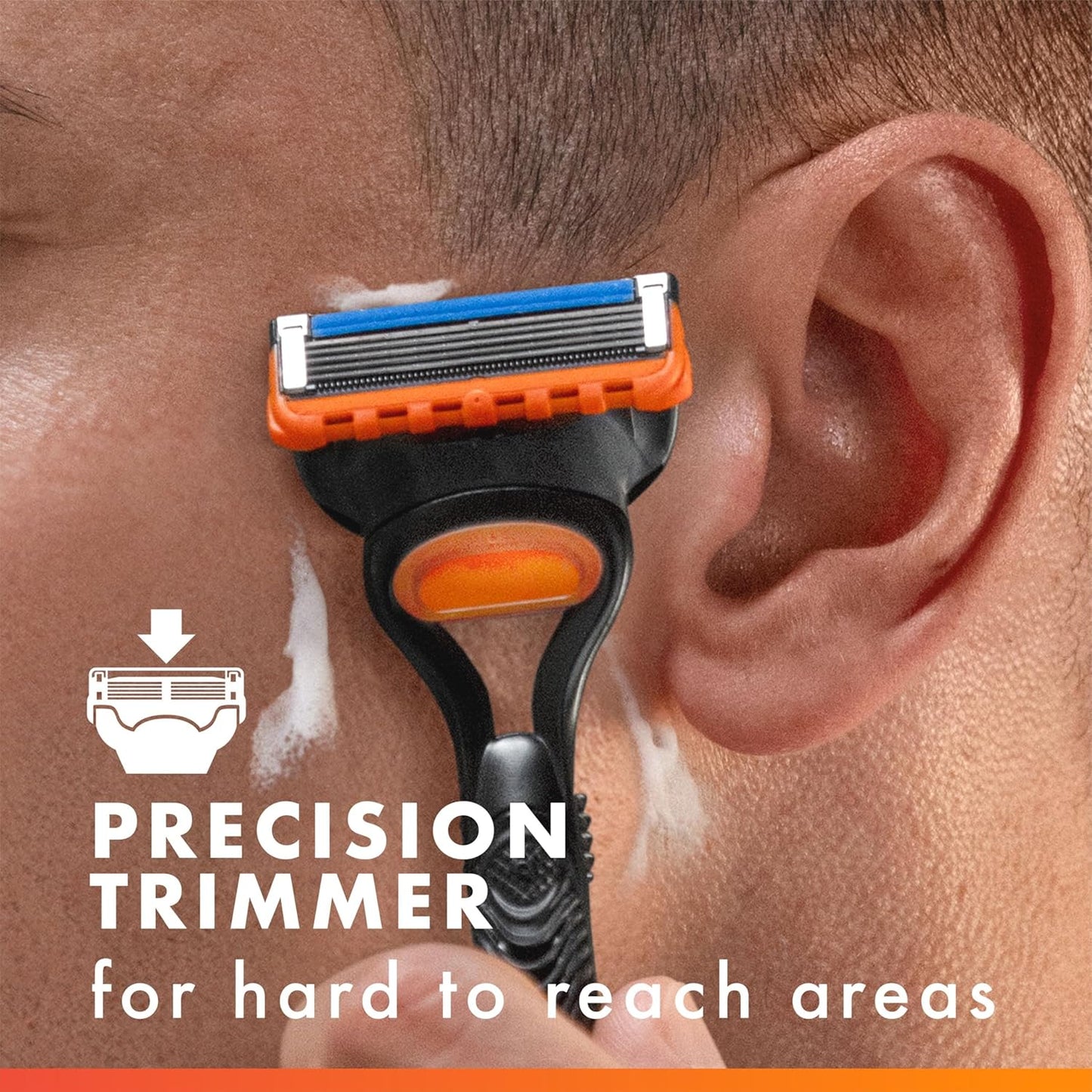 Gillette Fusion5 Razors for Men - 1 Razor & 4 Blade Refills | Lubrastrip for Comfort