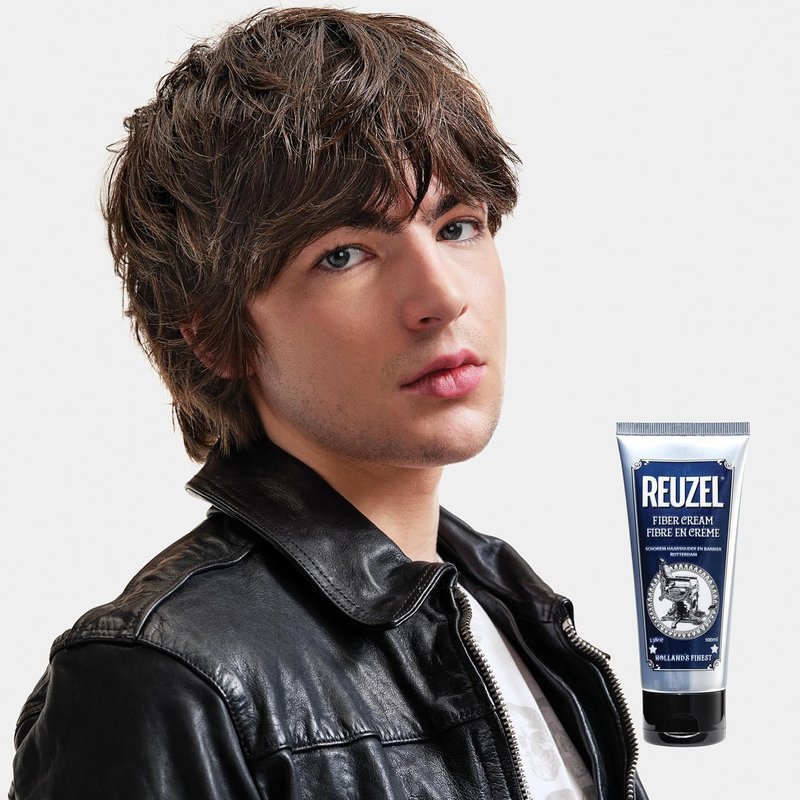 Reuzel Fiber Cream - Low Shine Hair Styling Cream for Strong Hold | 3.38 oz