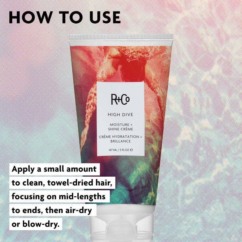 R+Co High Dive Moisture and Shine Crème | Deep Hydration + Softens + Eliminates Frizz | Vegan + Cruelty-Free | 5 Oz