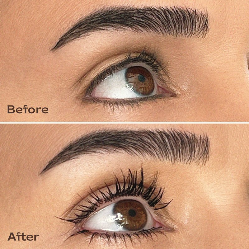 Arre Beauty Tubing Mascara - Lengthening Formula with Peptide Infused Lash Serum - Smudge-Proof, Warm Water Removal, Sensitive Eye Safe - Glossy Jet Black (Ace High)