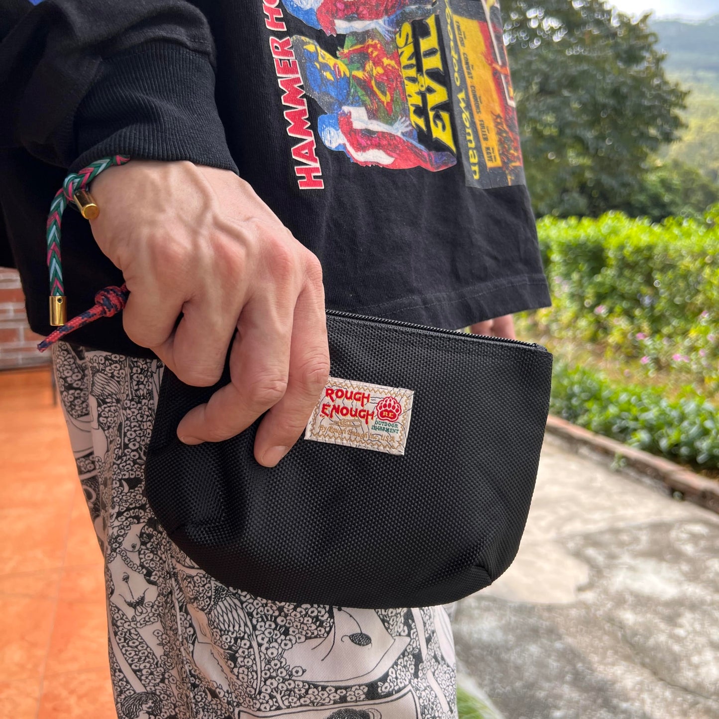 Rough Enough Small Tech Storage Pouch EDC Travel Cable Organizer
