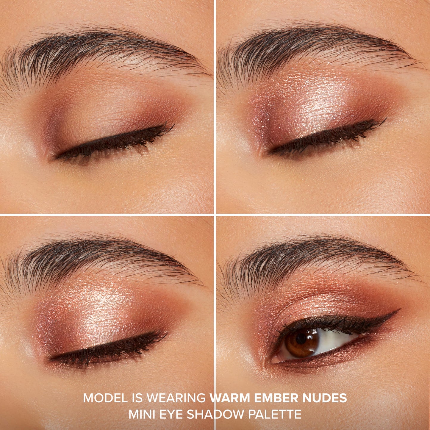 Too Faced Born This Way Natural Nudes Mini Eye Shadow Palette Makeup | Creamy, High Pigment Matte + Shimmer Shades, 0.2 Ounce, Warm Ember Nudes
