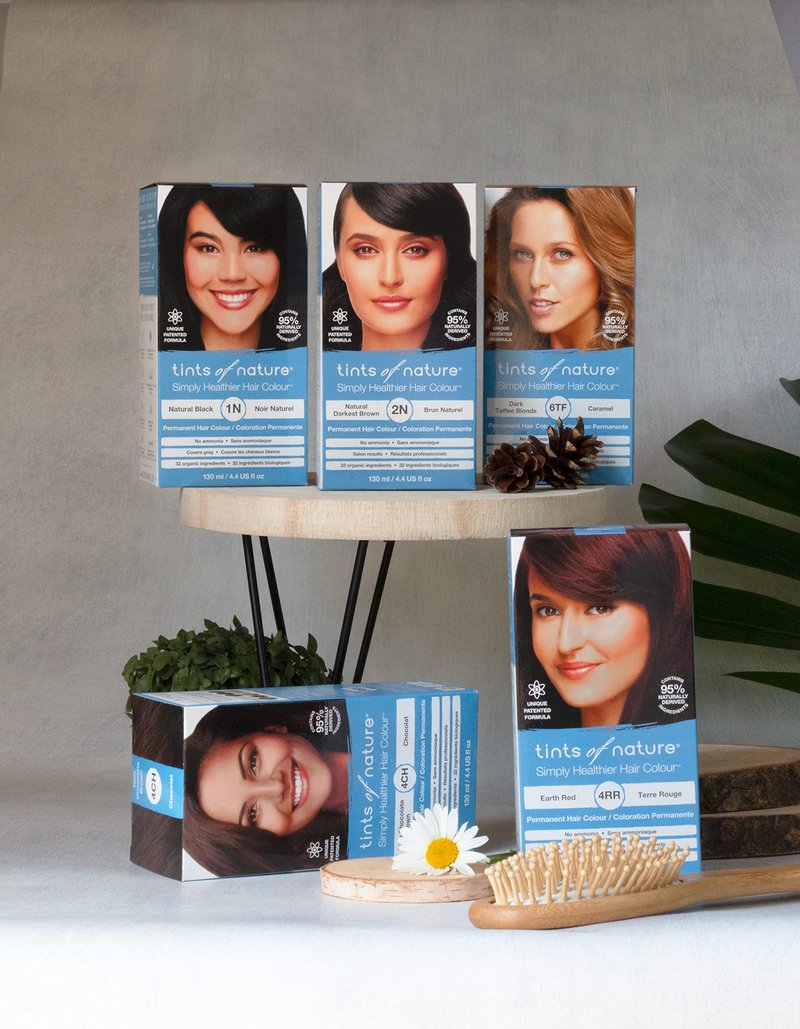 Tints of Nature 2N Natural Darkest Brown Permanent Hair Dye, Nourishes Hair and Covers Greys, Ammonia-Free, 4.4 fl oz