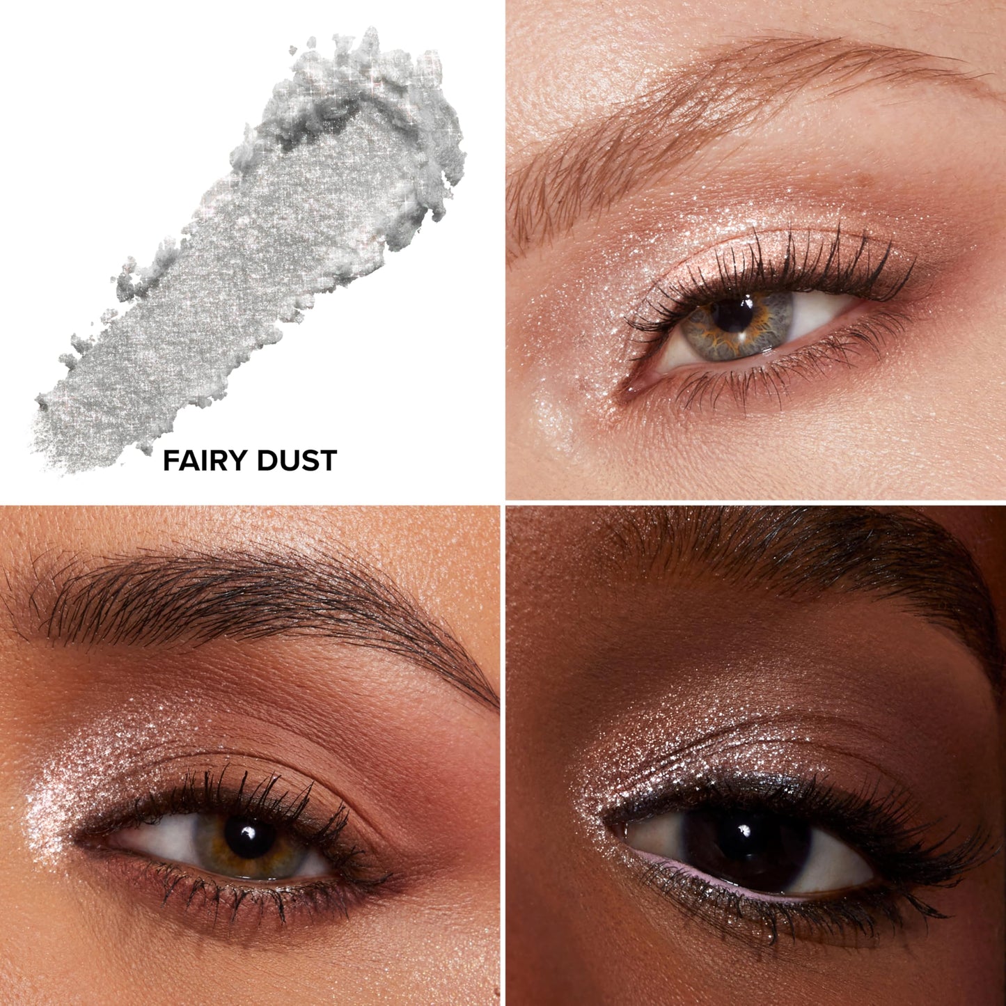 Too Faced Disco Crush High Shine Glitter Multi-Use Eye + Face Sparkle | Creamy, Iridescent, Multichrome Face & Eyeshadow Glitter, 0.05 Ounce