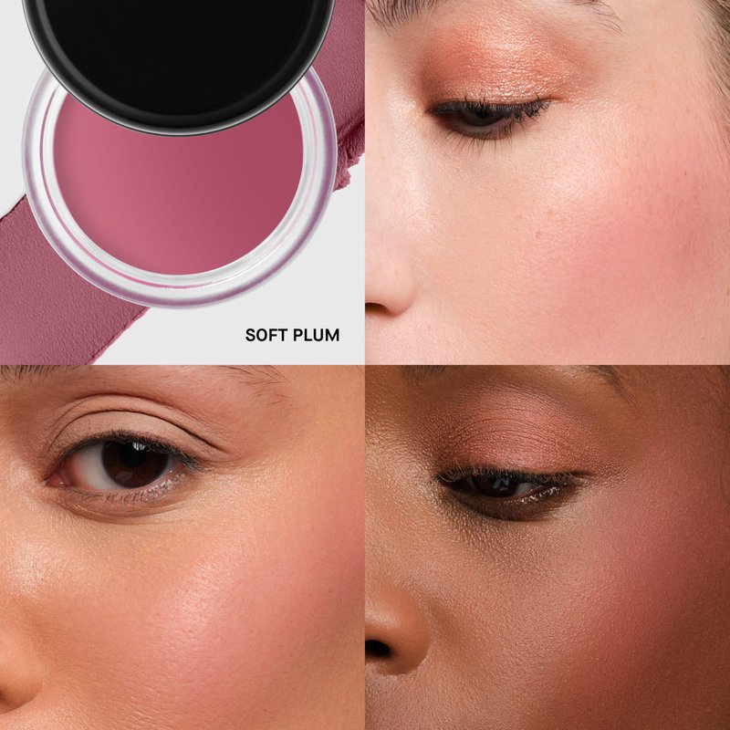 Bobbi Brown Pot Rouge Velvet Matte | Whipped Cream-to-Powder Blush for Blur Effect | 2-in-1 for Cheeks & Lips, 0.3 Ounce, Soft Plum