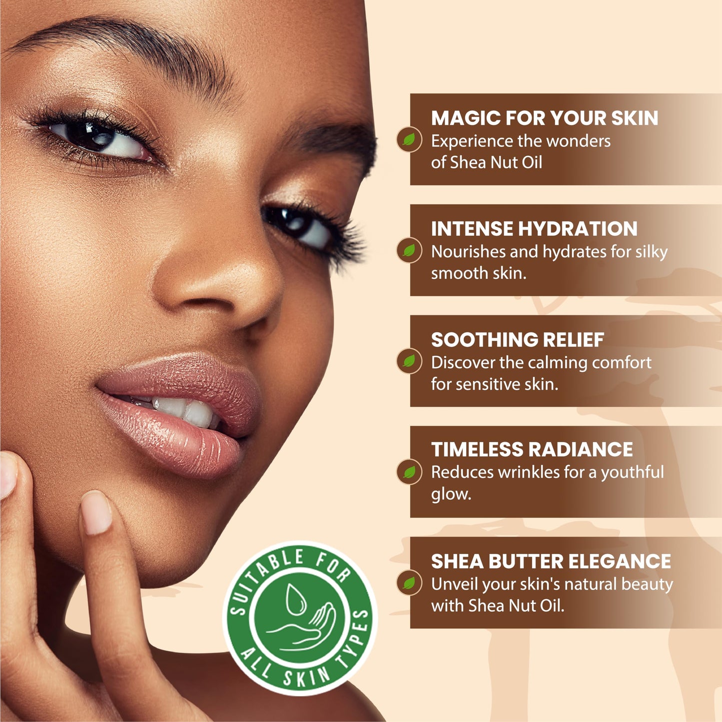 Plant Guru African Shea Nut Butter Oil 32 fl. oz. 100% Pure Natural Skin, Face, Hair Growth And Moisturizer. DIY Body Butters, Lotions, Creams, Lip Balm And Soap Making.