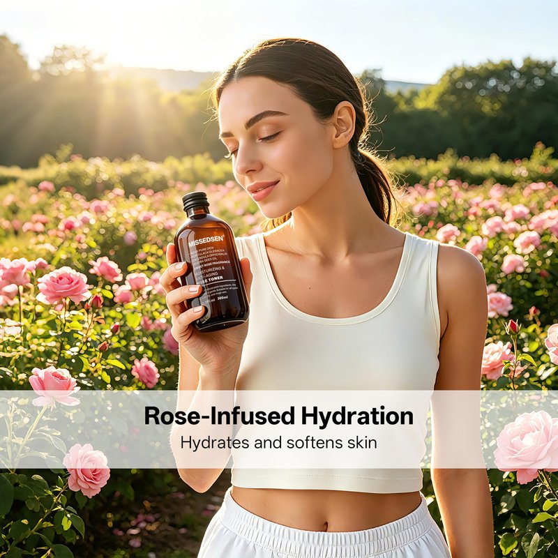 MISSEDSEN Rose Water Face Toner, Moisturizing & Anti-Aging for All Skin Types (13.5Fl oz)