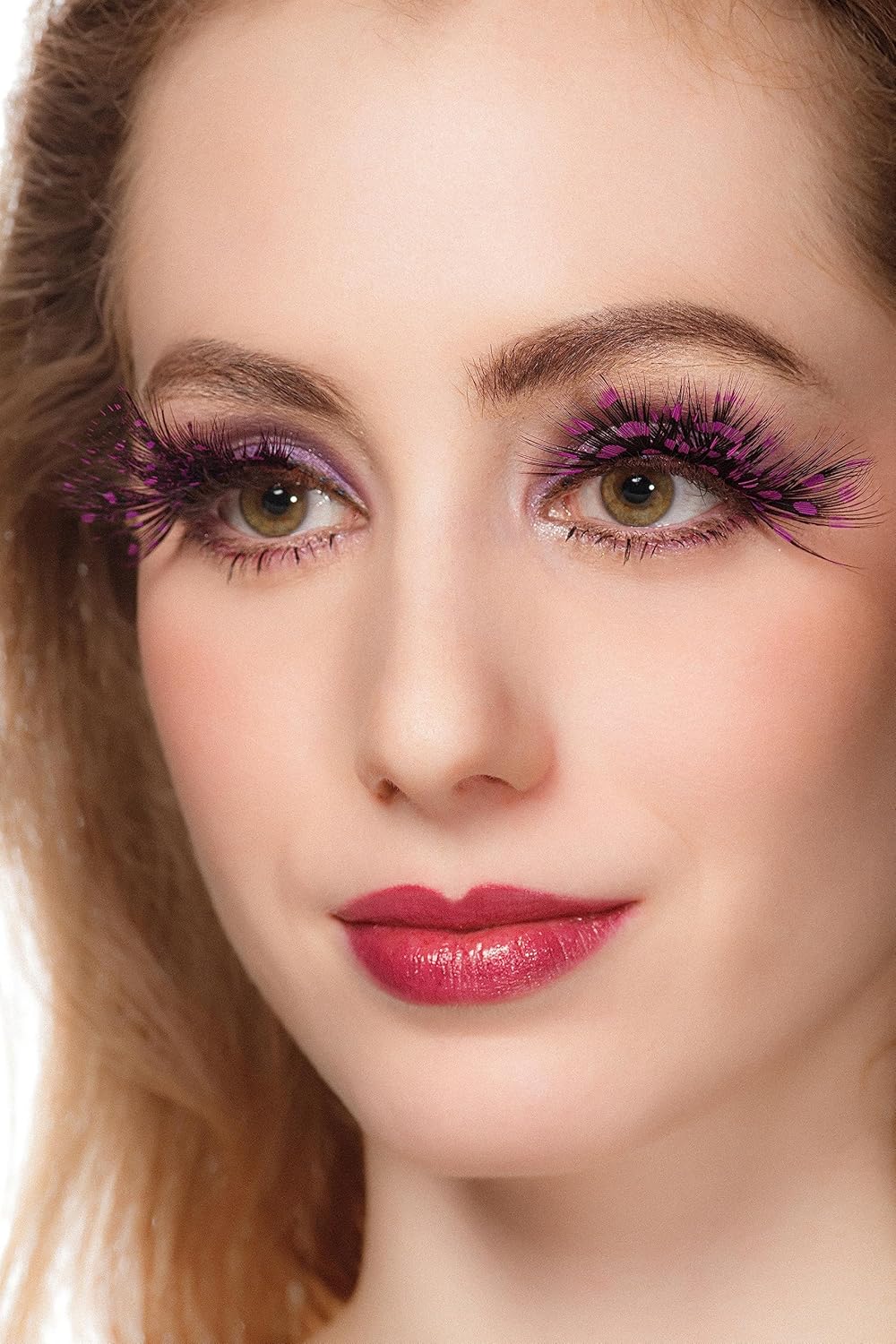 Dramatic Purple Mermaid Lashes - Bold Anime Style for Parties & Halloween | 1 Pair P19