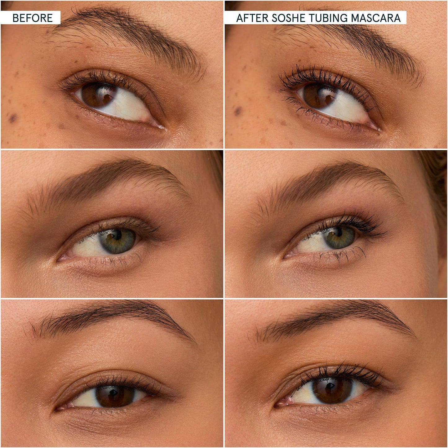 SOSHE Beauty - Waterproof Tubing Mascara Refill | Transfer-Proof, Petrolatum Free | Clean, Vegan, Cruelty-Free, Certified Plastic Negative