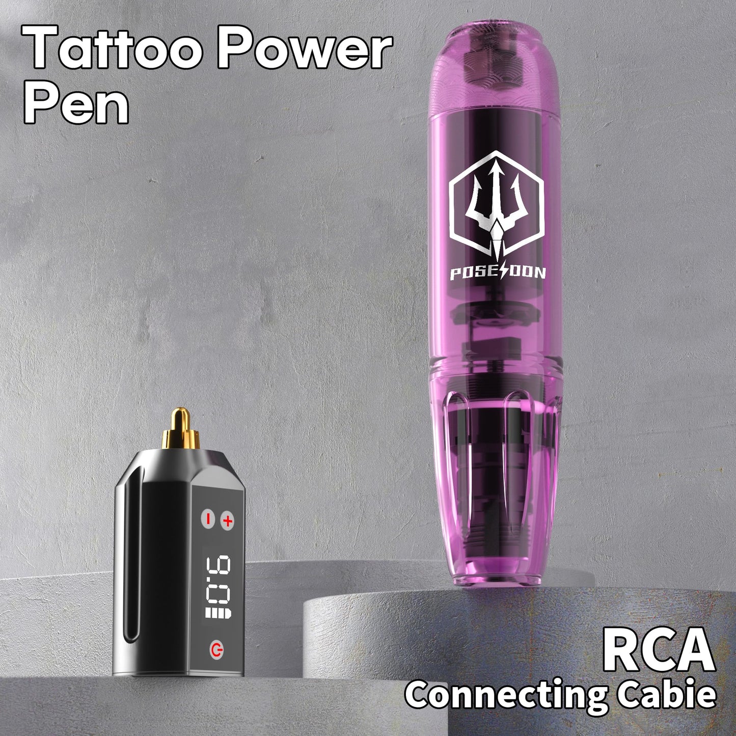 POSEIDON Tattoo Kit Tattoo Gun Kit, Tattoo Pen Kit with 2PCS 1200mAh Power Supply and 11 Tattoo Inks, Tattoo Machine Kit with 20pcs Tattoo Needles for Beginers