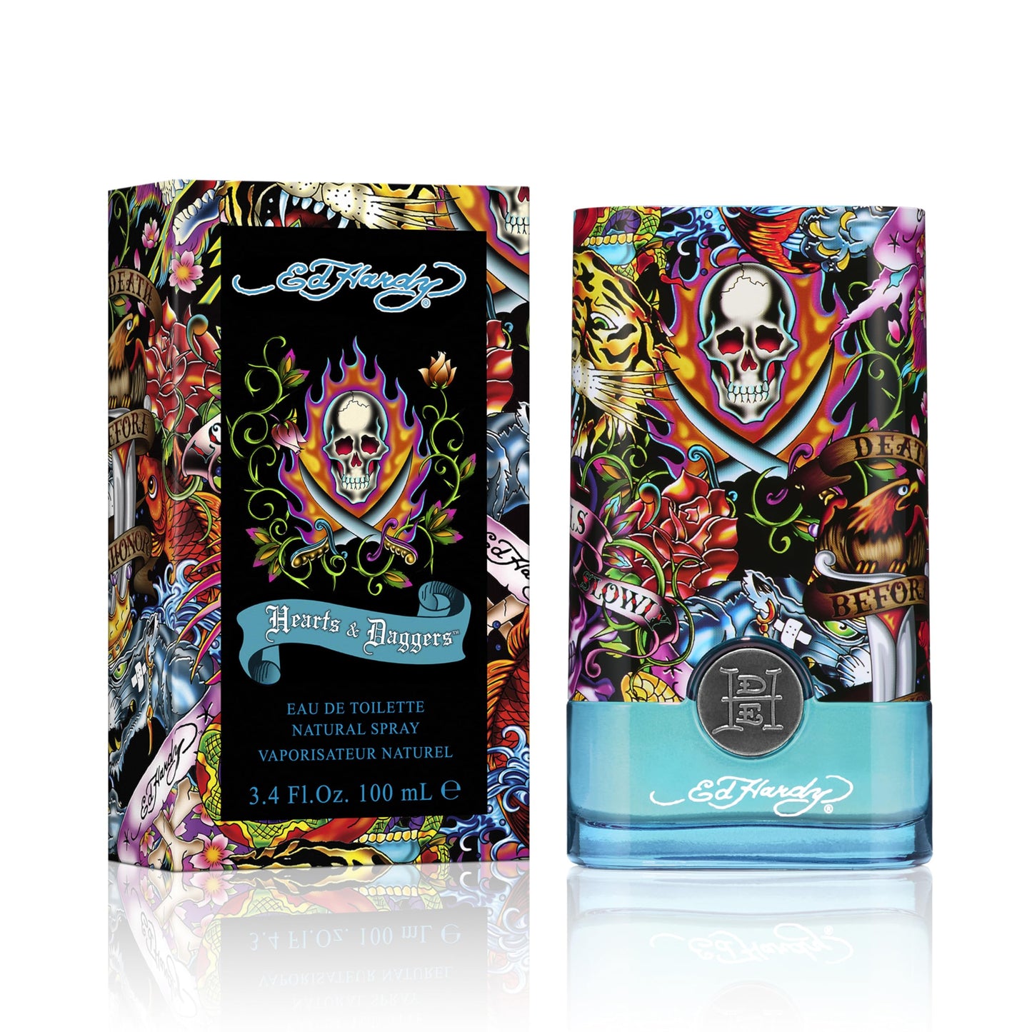 ED HARDY Men's Cologne Fragrance Spray, Hearts & Daggers, Eau De Toilette, 3.4 fl oz