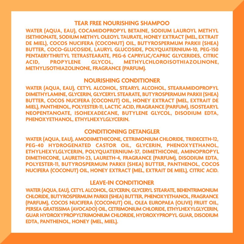 Cantu Care for Kids Haircare Regimen Set with Large Size Shampoo + Conditioner + Detangler + Leave-In Conditioner (Pack of 4)