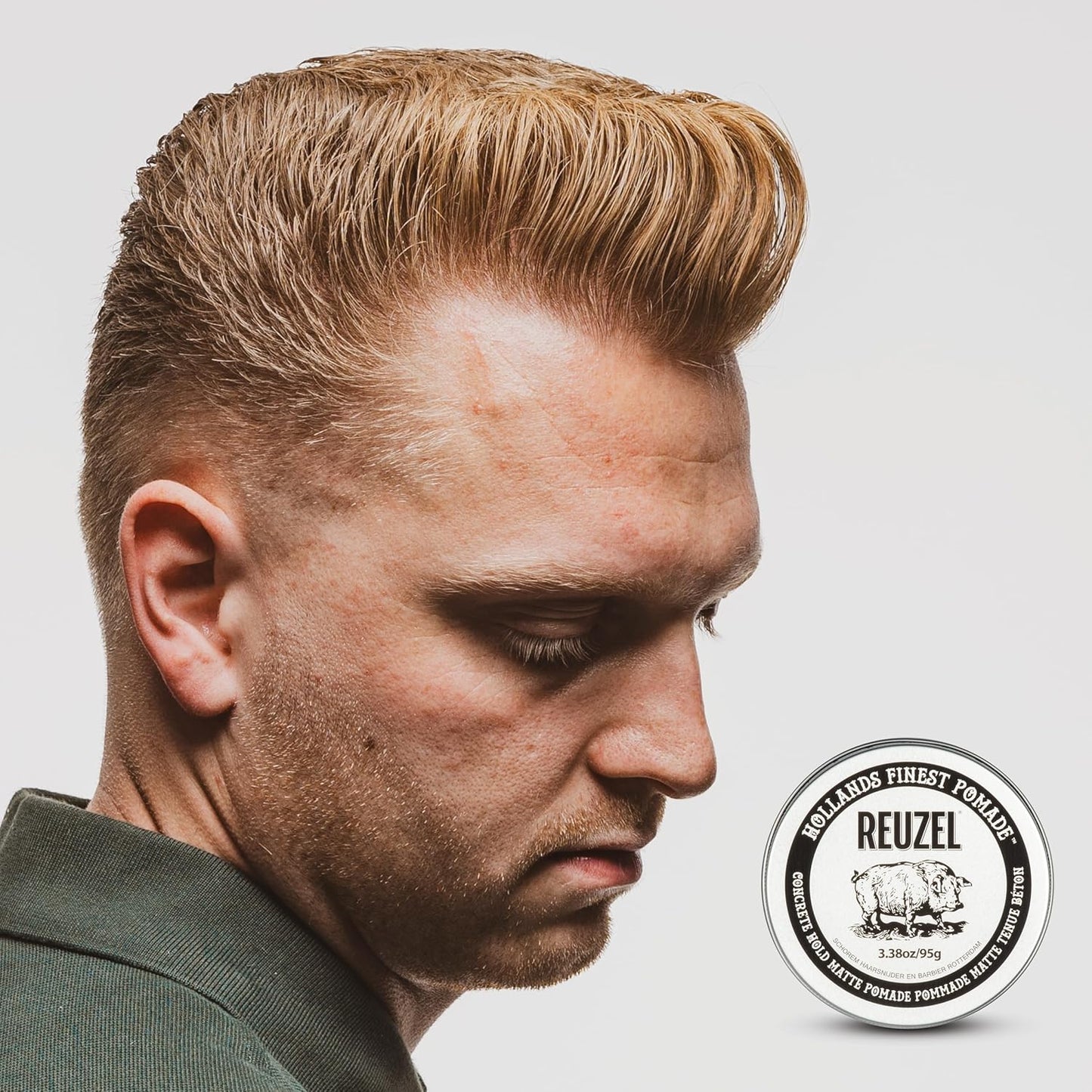 Reuzel Extreme Hold Matte Pomade | Strong All-Day Hold, Water Soluble, No Shine, Easy Wash Out