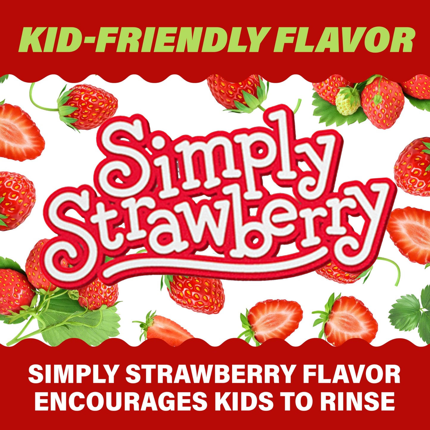 ACT Kids Pure Protect Anticavity Fluoride Mouthwash, Free of Dyes, Sugars & Alcohol, Simply Strawberry, 16.9 fl. oz.