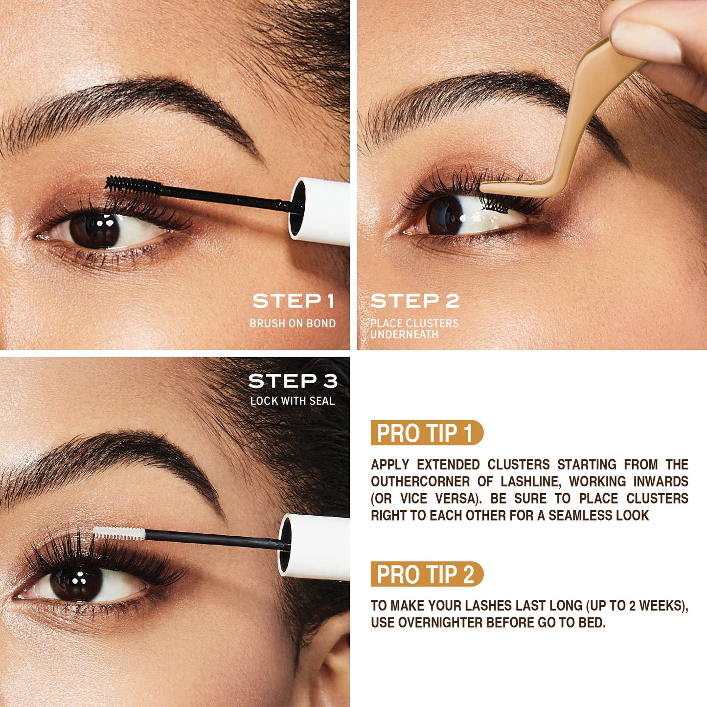 i•ENVY DIY Eyelash Extension 3D Extended - Featherlight Synthetic Reusable Artificial Eyelashes Multipack Lash Clusters