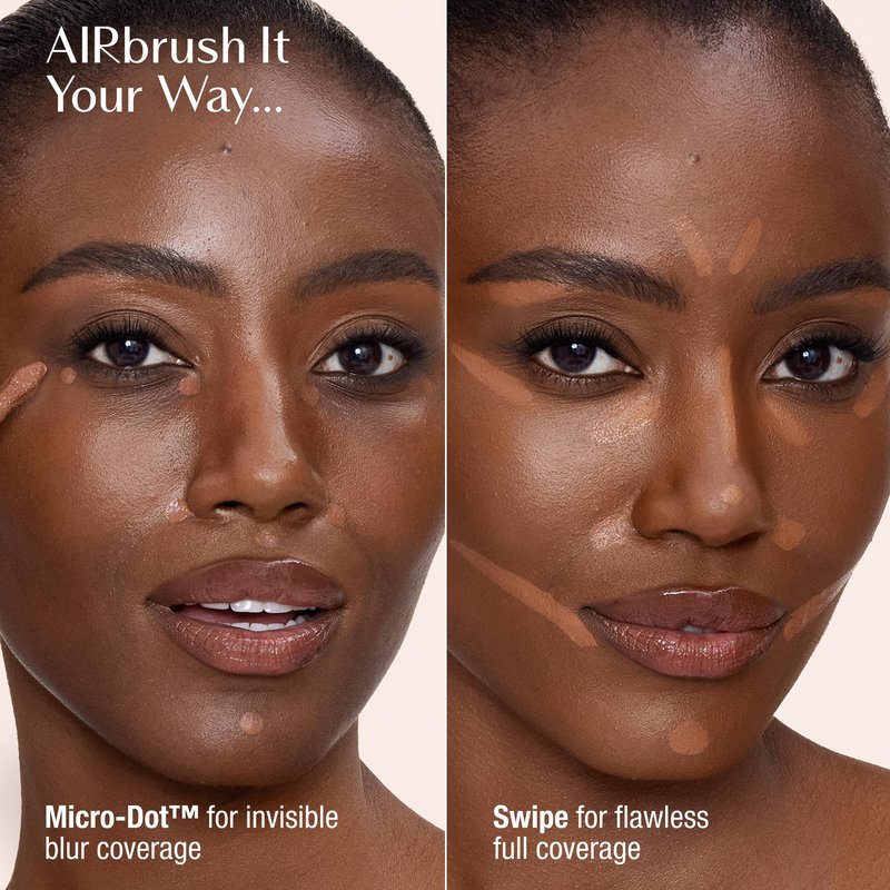 Charlotte Tilbury AIRbrush Flawless Blur Concealer - Concealer for Dark Circles, Blemishes & More - Hydrating, Full Coverage with a Natural Matte Finish - 16 Deep