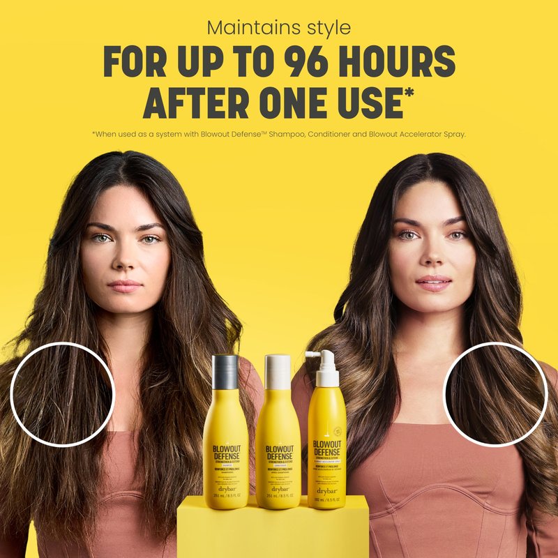 Drybar Blowout Defense Strengthen & Extend Conditioner, Lightweight Texture, Hydrates, Detangles, Reduces Breakage, No Build-Up, Long-Lasting Blowouts