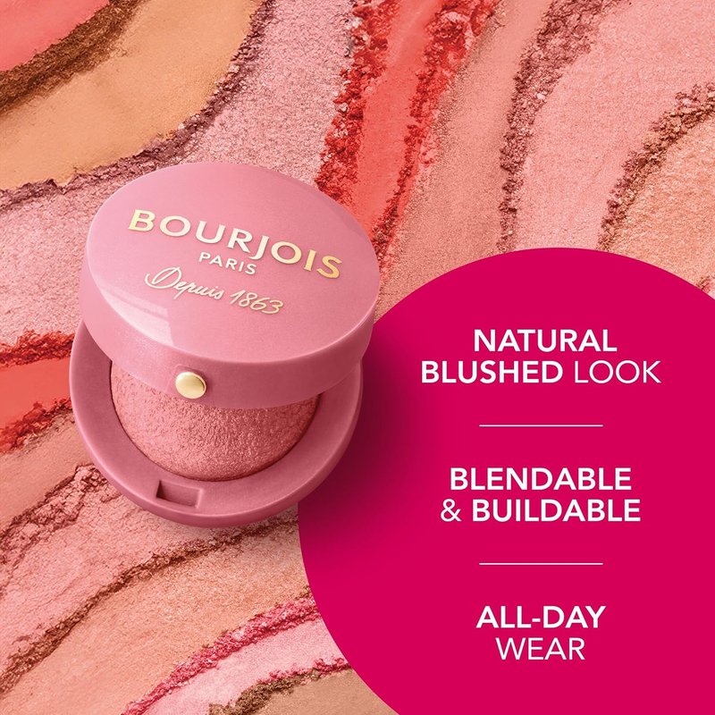 Bourjois Blush - 03 Brun Cuivre | Long-Lasting Color, 0.08 Ounce