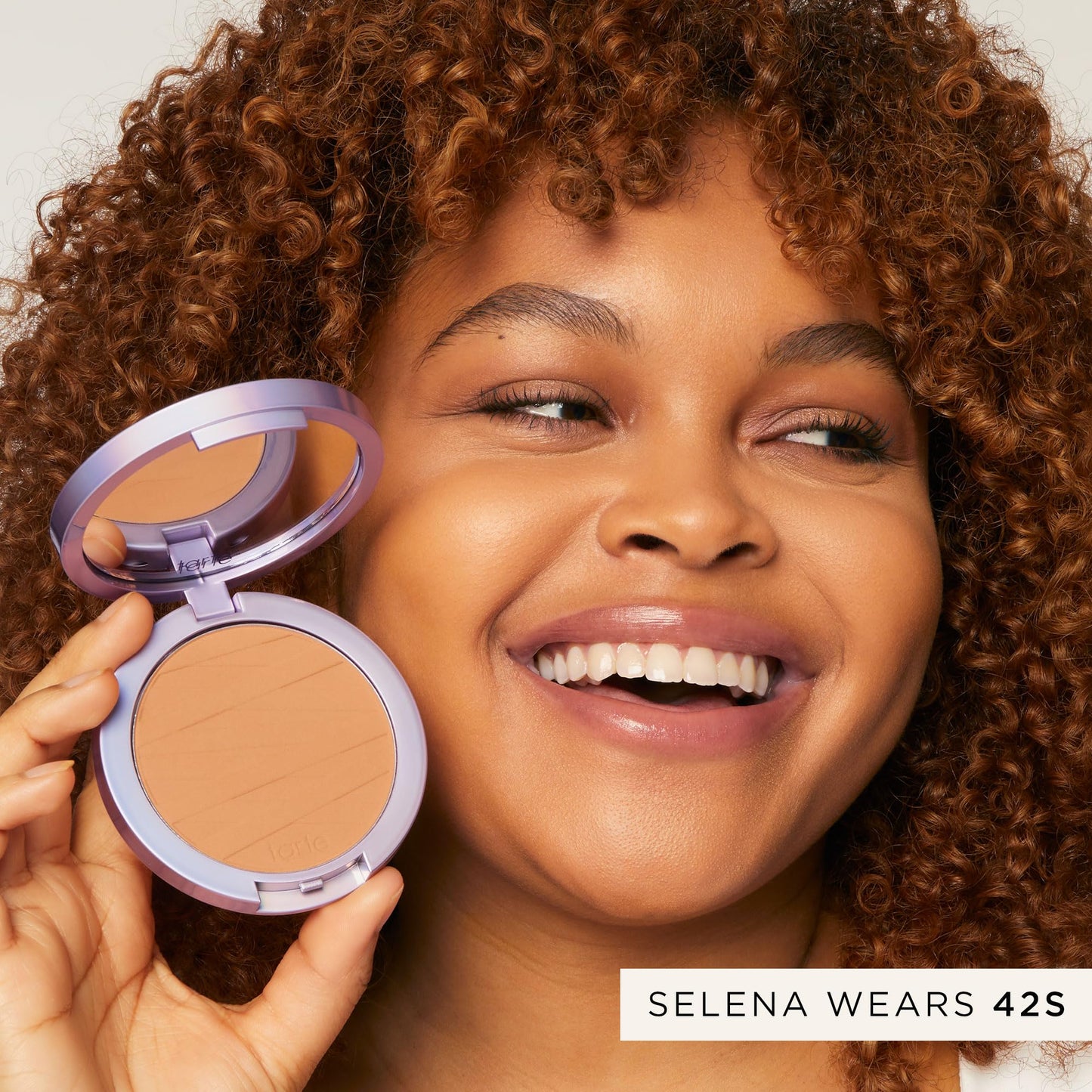 tarte face tape pressed powder – Medium-Coverage Waterproof Powder, Hyaluronic Acid & Peptides to Smooth & Set Makeup, Lightweight, Vegan & Cruelty-Free, full size, 57S rich sand