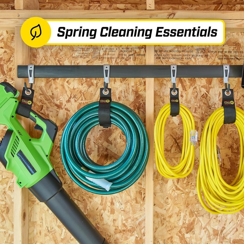 Heavy-Duty Storage Straps - Assorted 6 Pack for Garage & RV | Cable Management & Organizer