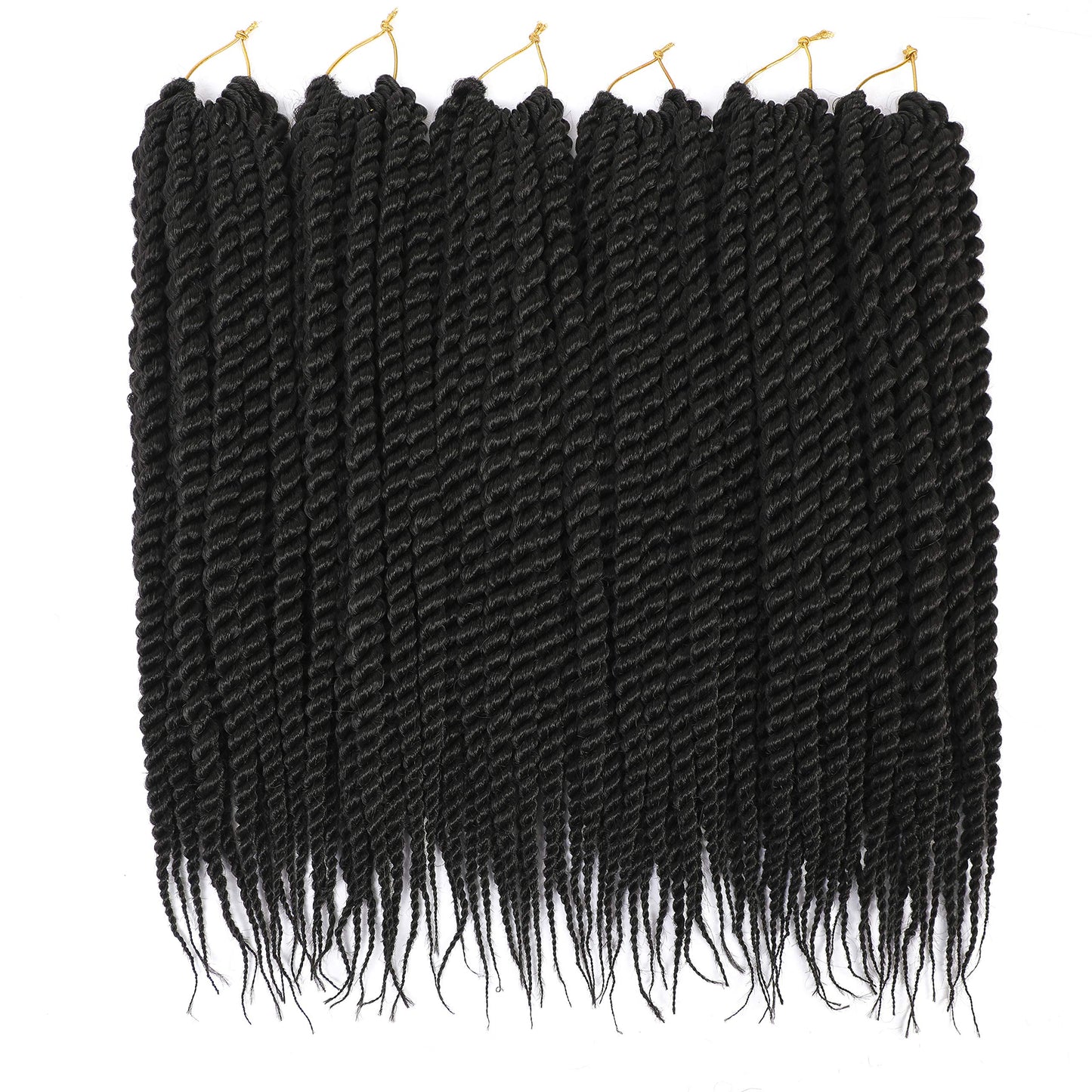 Admutty Havana Twist Crochet Hair, Jumbo Senegalese Twist Pre-Looped Synthetic Braiding Hair for Women, Soft & Lightweight Pre-Twisted Crochet Braids
