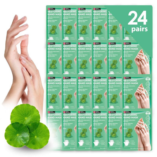 Innerest 24 Pairs Original Derma Beauty Hand Mask Bulk, Moisturizing Hand Gloves for Dry Hands, Nail Care Essential (Avocado)