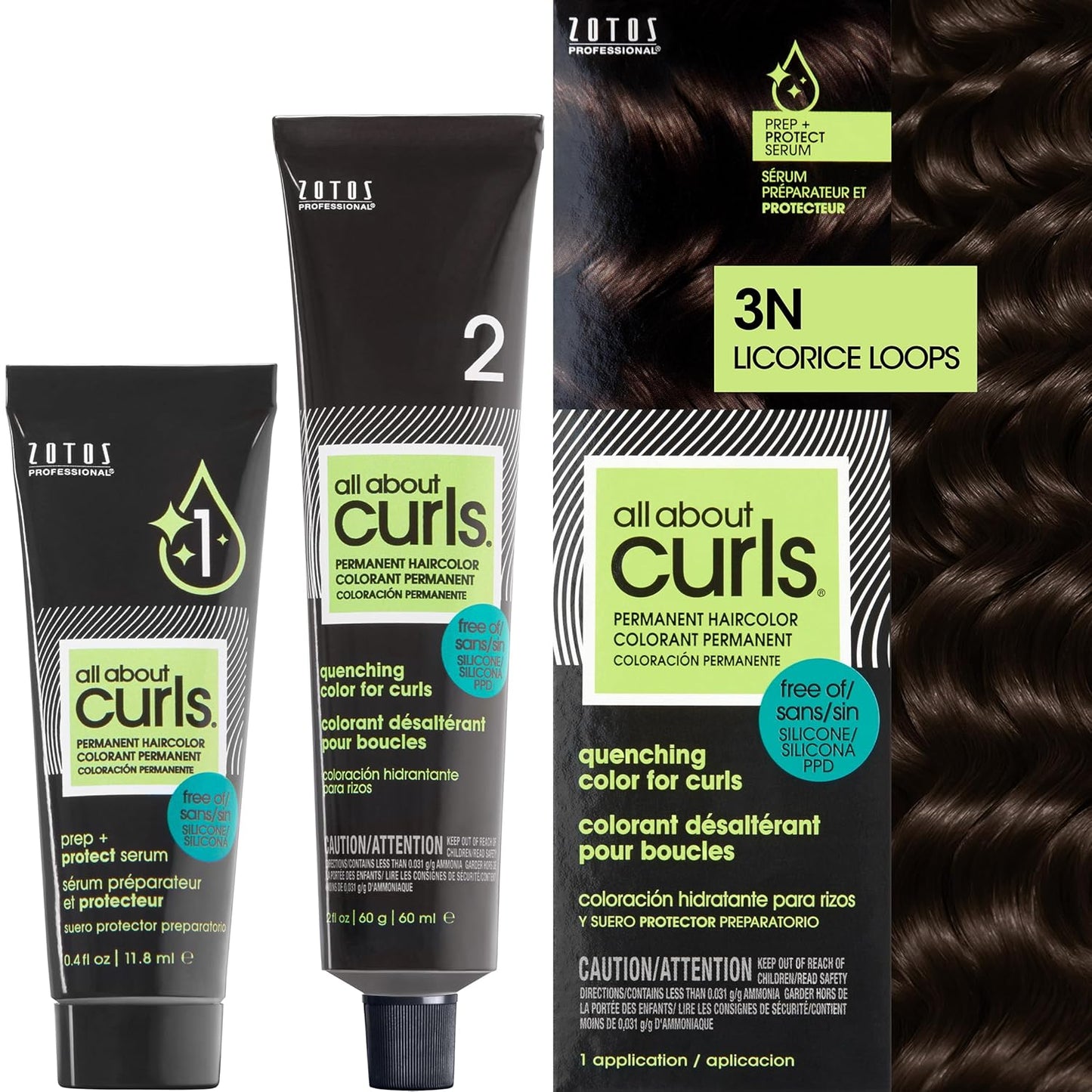 Permanent Hair Color Dye for Curly Hair - 100% Gray Coverage | Nourishing Formula for Vibrant Shine