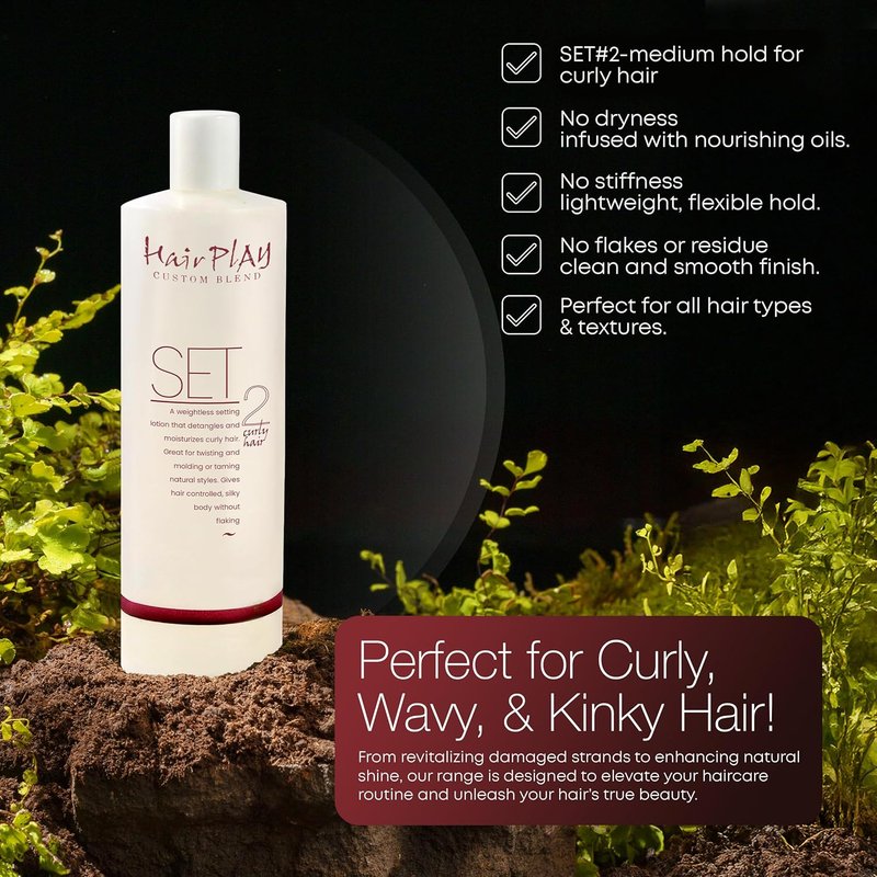 HairPlay Hair Foam Mousse - Medium Hold Curl Defining Foam for Frizz Control | 16 Fl Oz