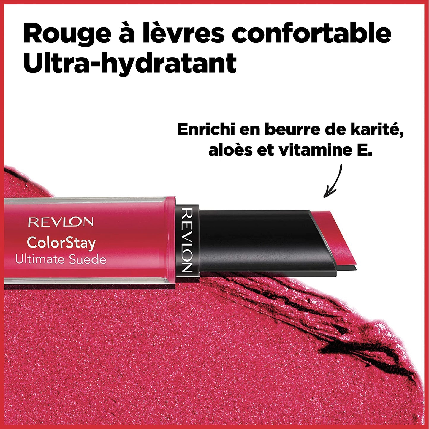REVLON Lipstick, ColorStay Ultimate Suede Lipstick, High Impact Lip color with Moisturizing Creamy Formula, Infused with Vitamin E, 070 Preview, 0.09 Oz
