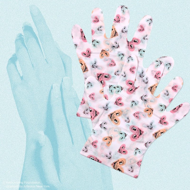 dearcloud Deep Moisture Hand Mask – Glycolic Acid & Shea Butter – Hand Mask for Dry Cracked Hands – Peach Honeysuckle (3 Pairs/ 6 Gloves)
