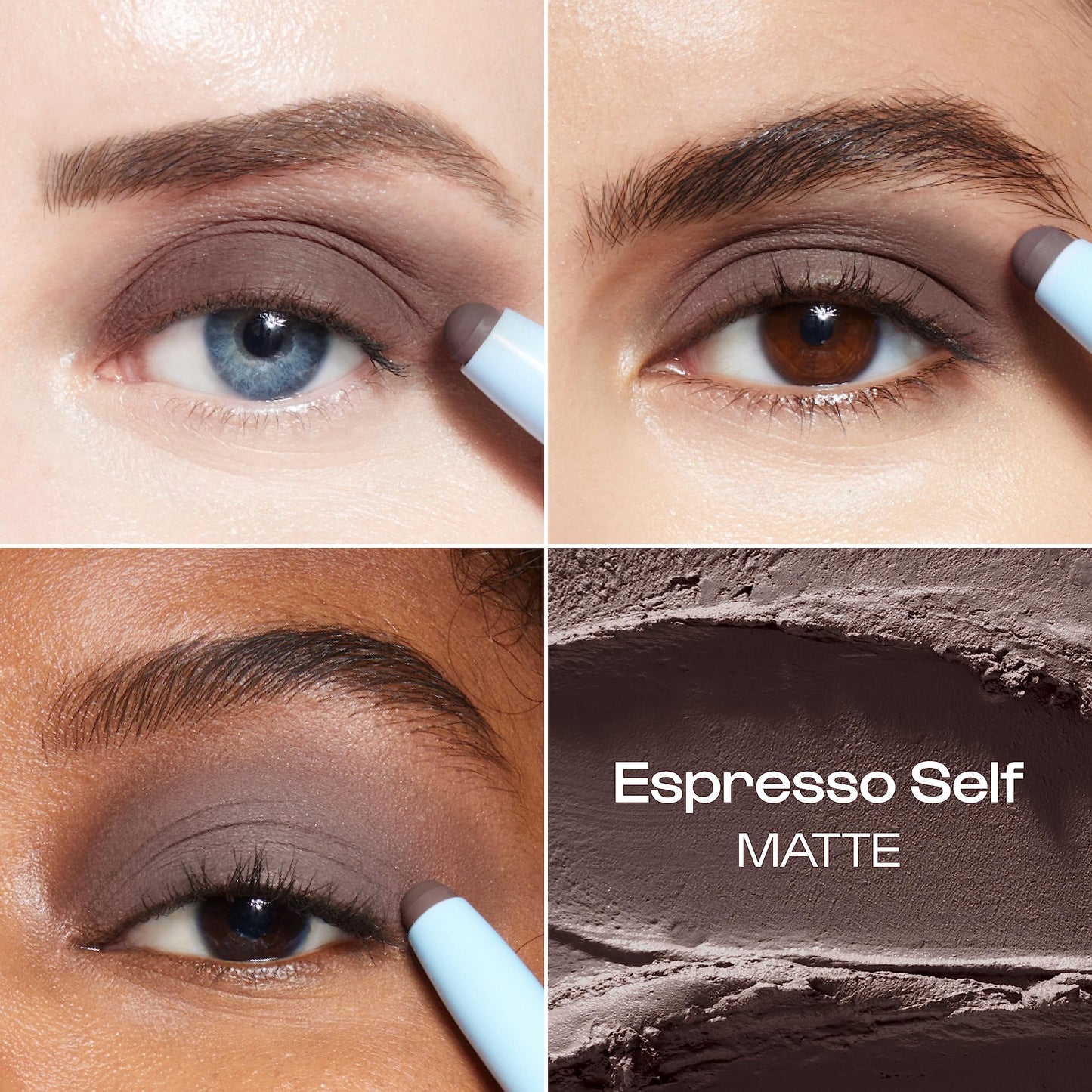ALLEYOOP 11th Hour Cream Eyeshadow Sticks Bundle - Charcolit (Shimmer) & Espresso Self (Matte) - Waterproof, Smudge-Proof, Crease-Proof Eyeshadow for Over 11 Hours