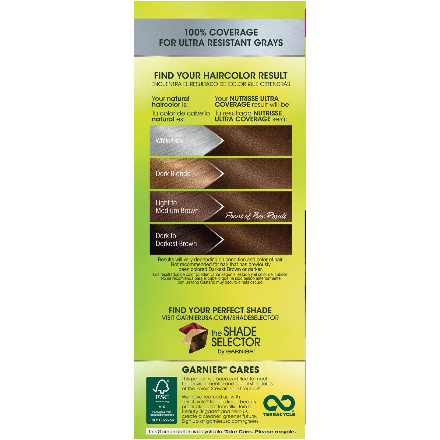 Garnier Nutrisse Ultra Coverage Hair Color, Deep Medium Golden Brown (Chestnut Praline) 530 (Packaging May Vary), Pack of 1