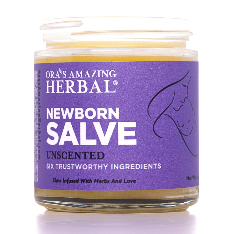 Ora's amazing Herbal, Newborn Salve, Diaper Rash Cream, Calendula Baby Balm, EWG Verified Baby Ointment, Acne Eczema, Butt Cream, Infant Massage, Natural Paraben Free, Good for Sensitive Skin