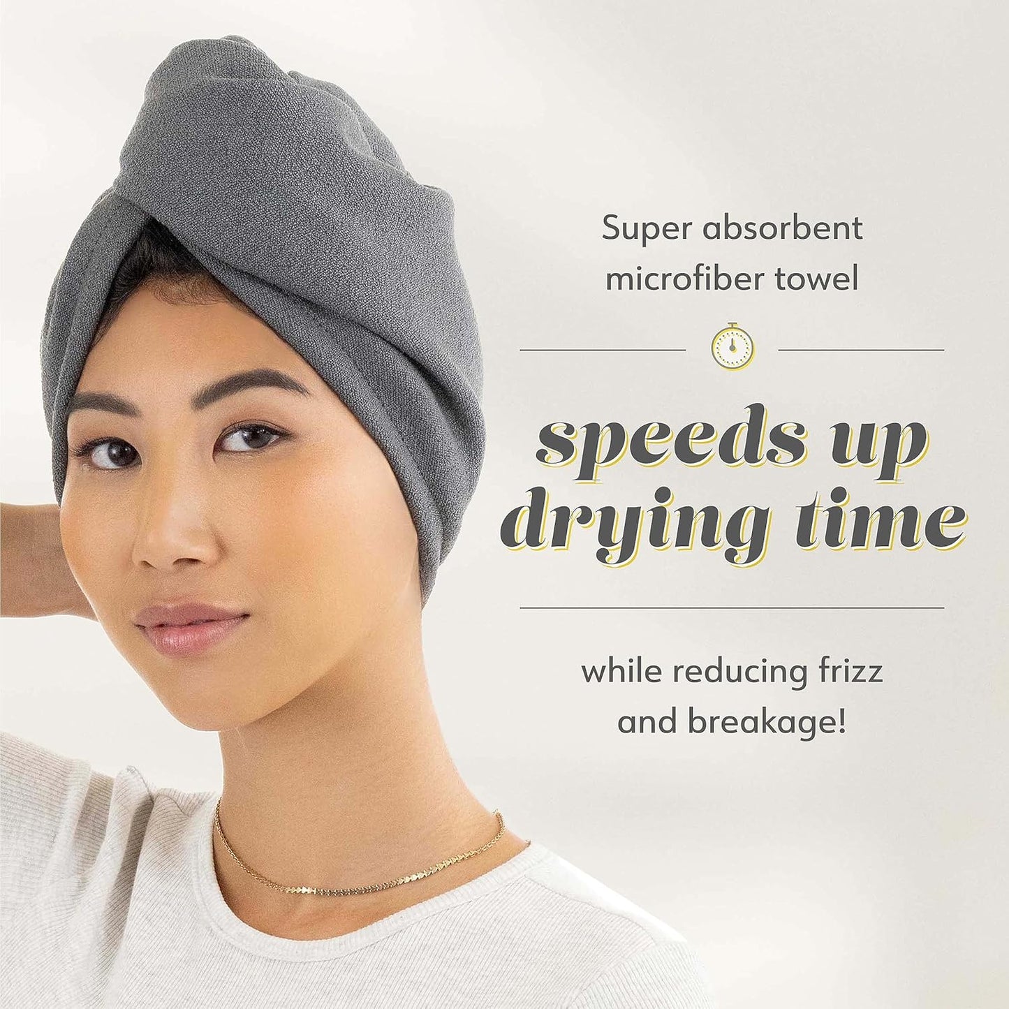 Drybar Microfiber Hair Wrap - Quick-Dry Absorbent Towel for Effortless Styling