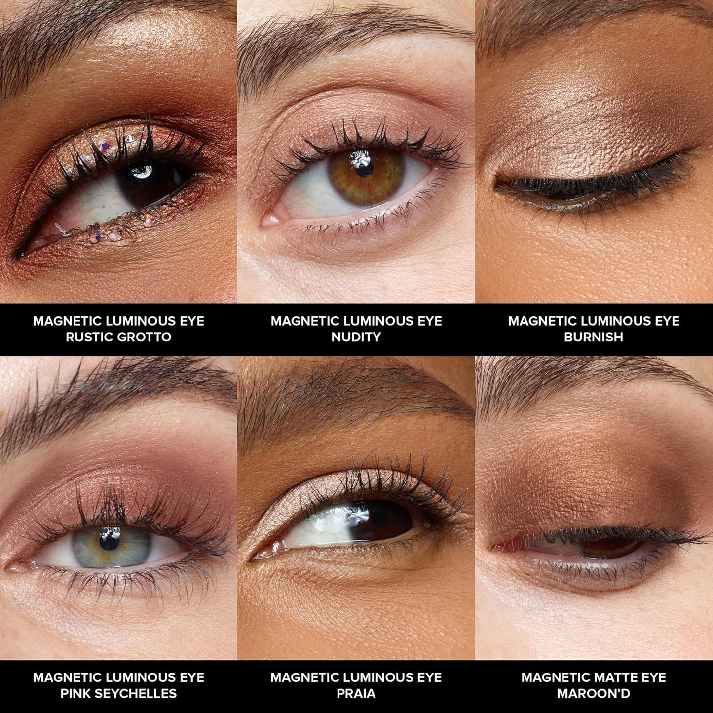 Nudestix Nude Beach Eye Palette - 6-Piece Cream Eyeshadow Crayon Set | Long-Wear Vegan Formula in Matte & Luminous Finishes | Collector Tin
