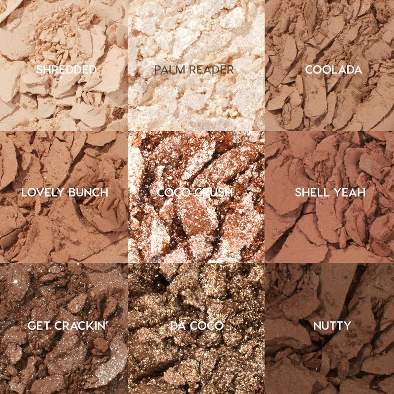 ColourPop Going Coconuts Eyeshadow Palette - Cool-Toned Neutral Shades with Ultra-Velvety Finishes | Long-Lasting High-Pigment Makeup (0.3 oz)