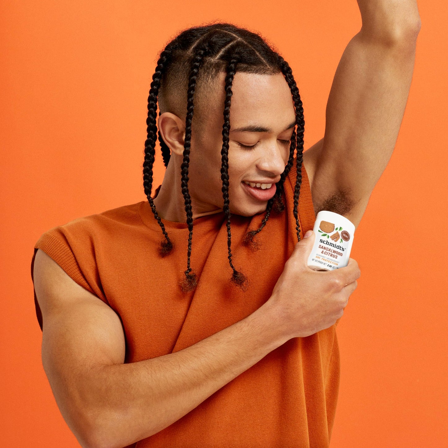 Schmidt's Aluminum-Free Vegan Deodorant Sandalwood & Citrus for Women and Men, with 24 Hour Odor Protection, Natural Ingredients, Cruelty-Free, 2.65 oz