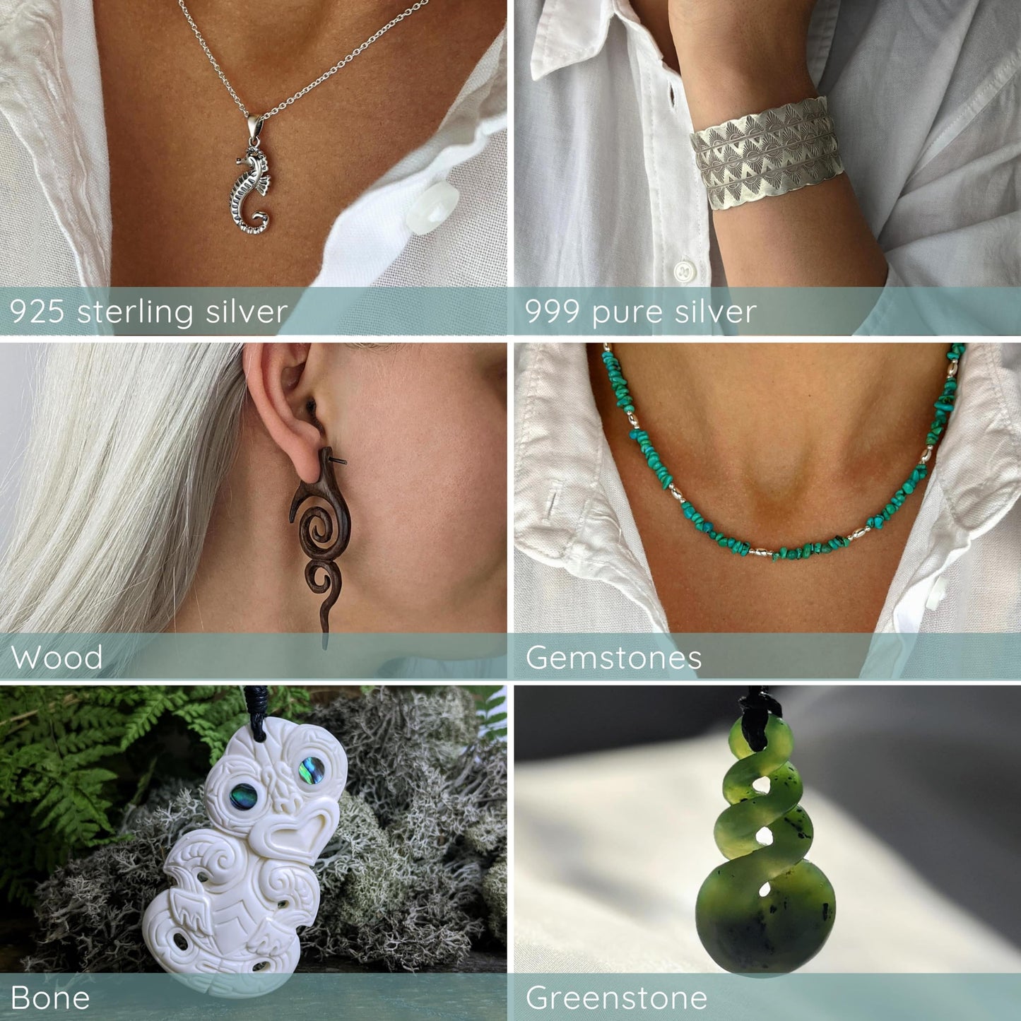 81stgeneration Women's Natural Wood Wooden Abalone Silver Brass Filigree Hair Pin Stick Hairpin
