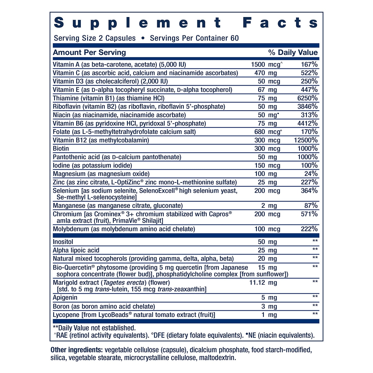 Life Extension Two-Per-Day Multivitamin, Vitamins B, C, D, zinc, Packed with Over 25 Vitamins, Minerals & extracts, Two-Month Supply, Non-GMO, Gluten-Free, 120 Capsules
