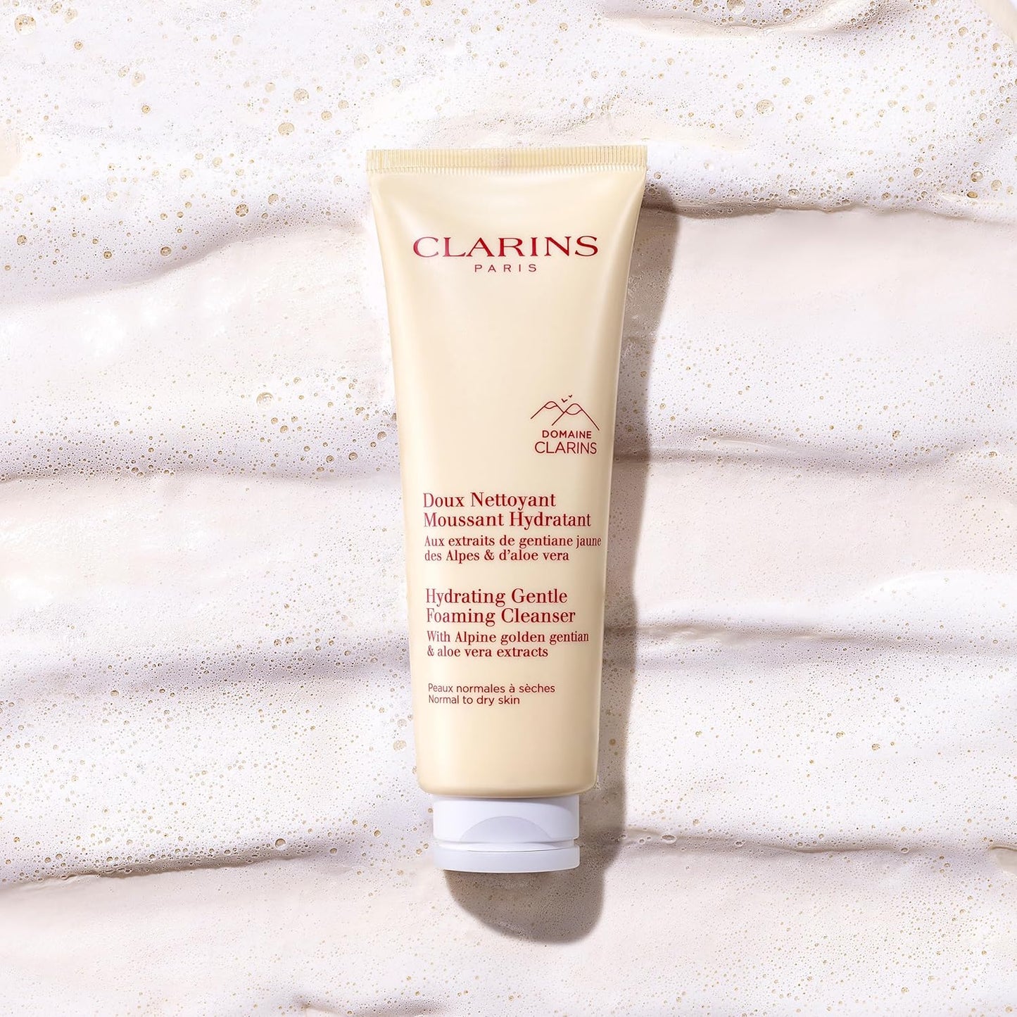 Clarins Hydrating Gentle Foaming Face Cleanser - Soothes & Softens | Aloe Vera for Hydration | Normal to Dry Skin