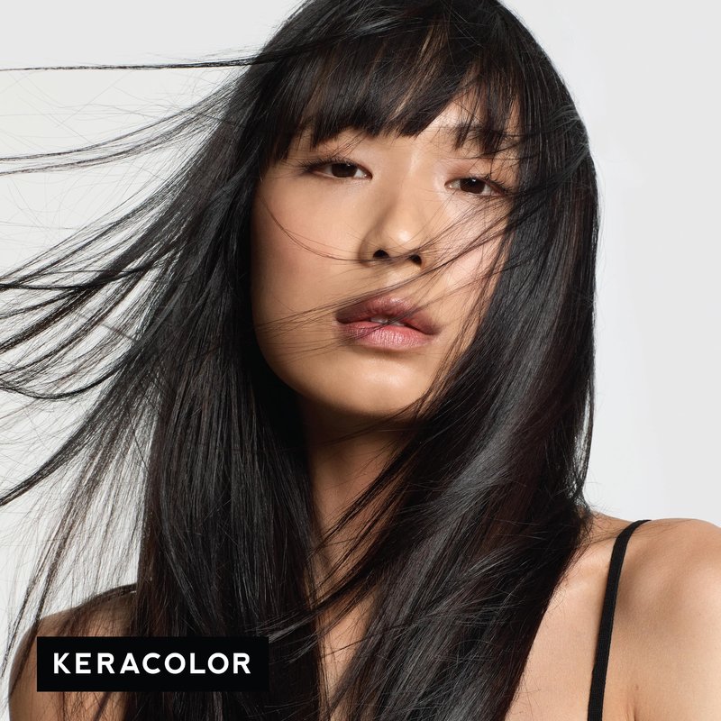Keracolor Color + Clenditioner 3-in-1 Color-Depositing Conditioner, Gently Cleanses & Conditions, Semi-Permanent Onyx Hair Color, 12 Fl Oz